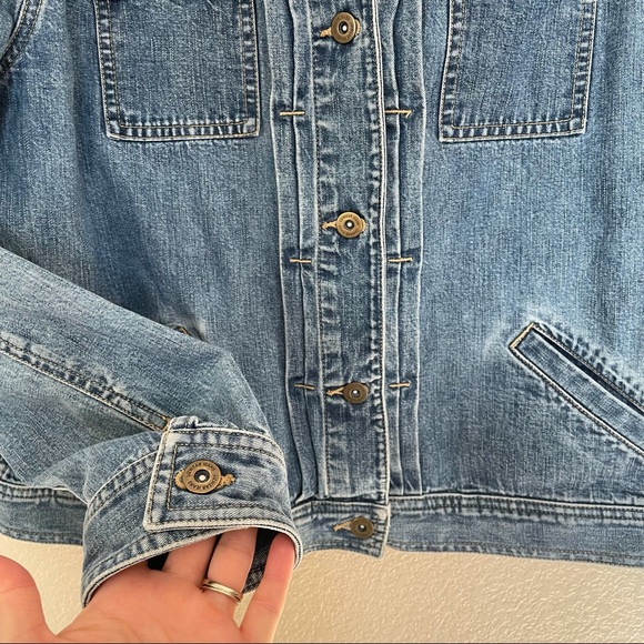 Liz Claiborne vintage Jean Jacket Size large - Picture 4 of 7